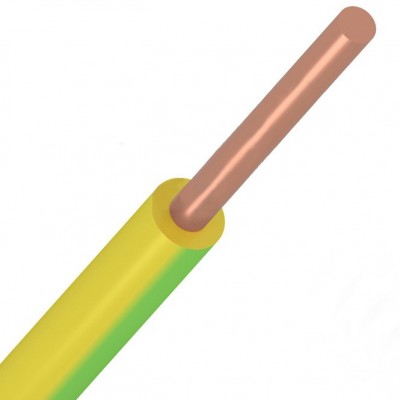 Провод ПуВ (ПВ-1) 1х2,5 желто-зеленый 500 м Rexant ГОСТ
