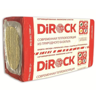 Теплоизоляция Dirock Руф В Профит 1000х600х40 мм 4 плиты в упаковке