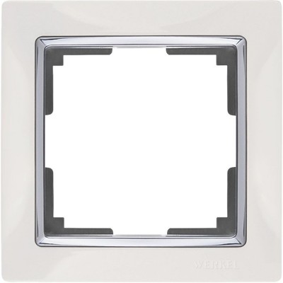 Рамка одноместная Werkel Snabb WL03-Frame-01-white белая