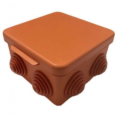 Коробка распределительная Gusi С3В108 Нг Евро оранжевая IP54 100х100х55 мм