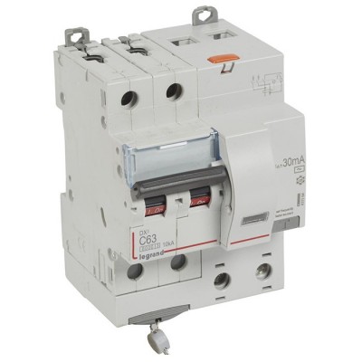 Автоматический выключатель дифференциального тока Legrand АВДТ DX3 411164 2P C 63A 30mA