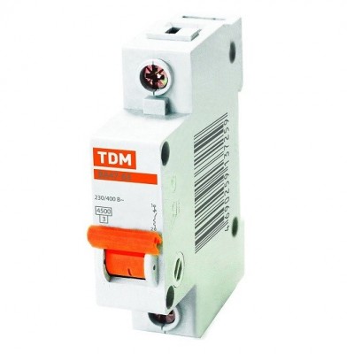 Автоматический выключатель TDM ВА47-63 SQ0218-0002 С 1P 10 A
