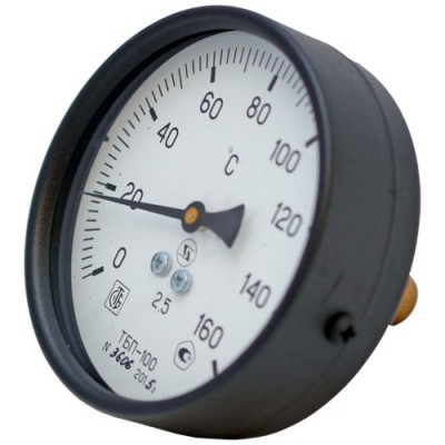 Термометр биметаллический осевой Завод Теплотехнических Приборов ТБП-Т ДК100 50 мм G1/2 дюйма