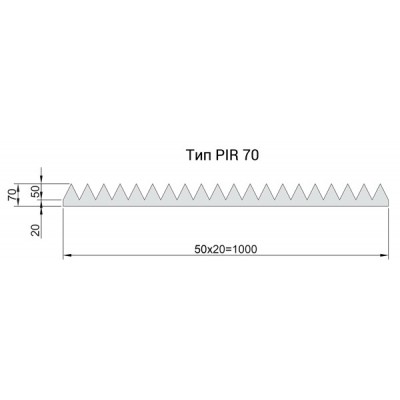 Панель звукоизоляционная Flexakustik PIR-70 серый графит 1000х1000х70 мм