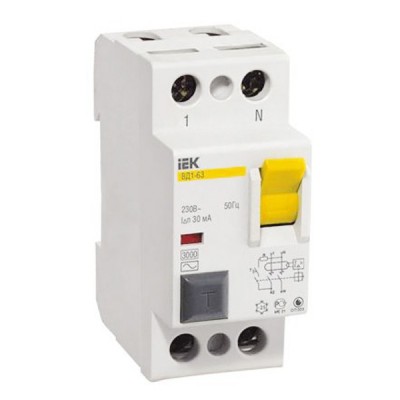 Автоматический выключатель дифференциального тока IEK ВД1-63 2P 25А 300мА