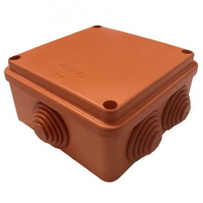 Коробка распределительная Gusi С3В106 Нг Евро оранжевая IP55 100х100х50 мм