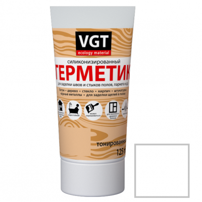 Герметик силиконизированный VGT белый 0,16 л