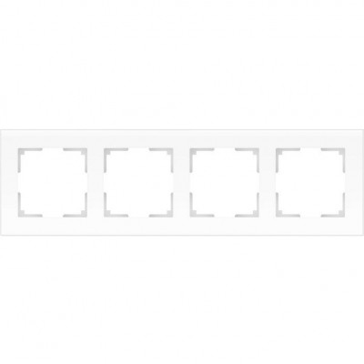 Рамка четырехместная Werkel Favorit WL01-Frame-04 белая матовая