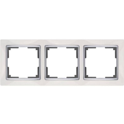 Рамка трехместная Werkel Snabb WL03-Frame-03-white белая