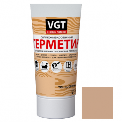 Герметик силиконизированный VGT береза 0,16 л