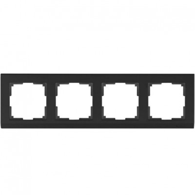 Рамка четырехместная Werkel Stark WL04-Frame-04 черная
