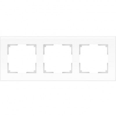 Рамка трехместная Werkel Favorit WL01-Frame-03 белая матовая