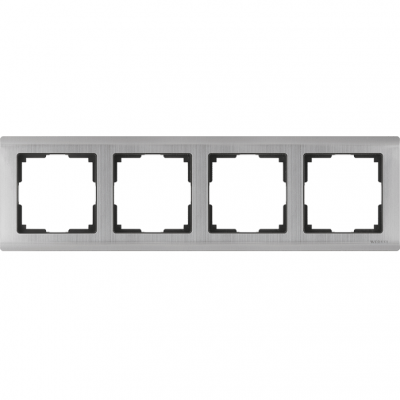 Рамка четырехместная Werkel Metallic WL02-Frame-04 глянцевый никель