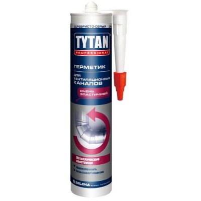 Герметик акриловый Tytan Professional для вентиляционных каналов серый 310 мл