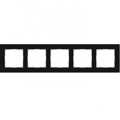 Рамка пятиместная Werkel Favorit WL01-Frame-05 черная
