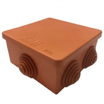 Коробка распределительная Gusi С3В86 Нг Евро оранжевая IP54 80х80х40 мм