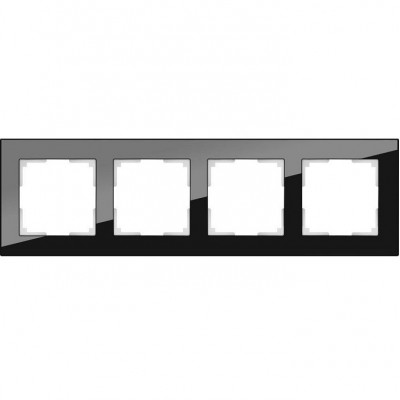Рамка четырехместная Werkel Favorit WL01-Frame-04 черная