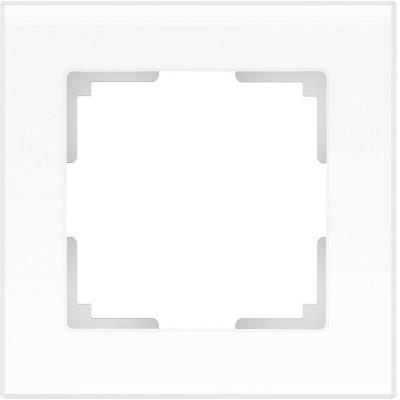 Рамка одноместная Werkel Favorit WL01-Frame-01 белая матовая