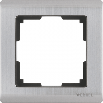 Рамка одноместная Werkel Metallic WL02-Frame-01 глянцевый никель