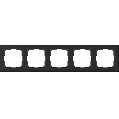 Рамка пятиместная Werkel Stark WL04-Frame-05 черная