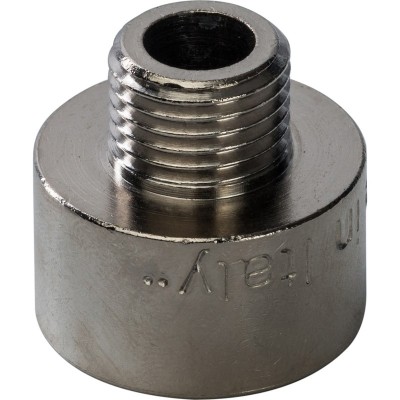 Переходник Stout SFT-0008-001214 1/2х1/4 дюйма никелированный с внутренней и наружной резьбой