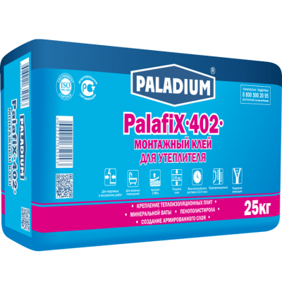 Клей монтажный Paladium PalafiX-402 для утеплителя 25 кг