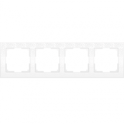 Рамка четырехместная Werkel Flock WL05-Frame-04-white белая
