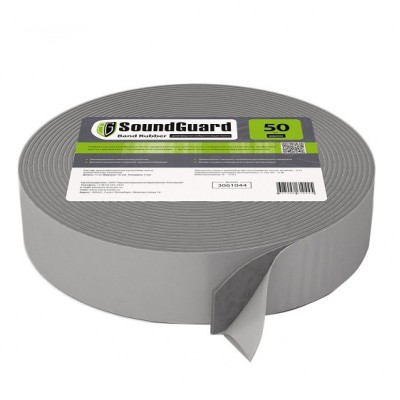 Лента демпферная виброгасящая Soundguard Band Rubber 50 12000x50x4,6 мм