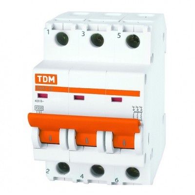 Автоматический выключатель TDM ВА47-29 SQ0206-0112 С 3P 32 A