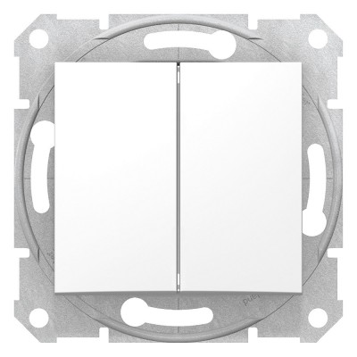 Механизм переключателя Schneider Electric Sedna SDN0600121 двухклавишный белый