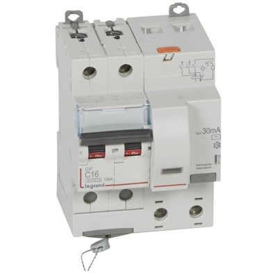 Автоматический выключатель дифференциального тока Legrand АВДТ DX3 411158 2P C 16A 30mA
