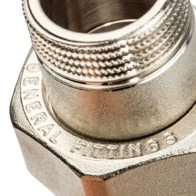 Разъемное соединение американка Stout SFT-0041-000034 3/4 дюйма уплотнение под гайкой o-ring кольцо никелированное с внутренней и наружной резьбой