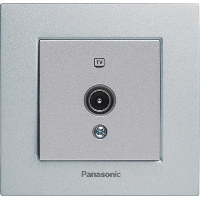 Розетка телевизионная проходная Panasonic Karre Plus WKTT04522SL-RES 12dB одноместная серебро
