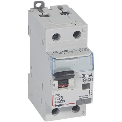 Автоматический выключатель дифференциального тока Legrand АВДТ DX3 411052 (1P+N) C 25A 30mA