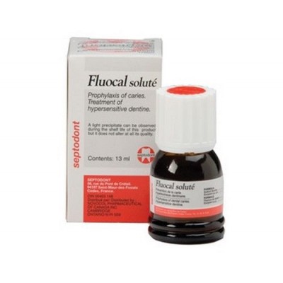 Fluocal Solution - жидкость для профилактики кариеса и лечения гиперестезии твердых тканей зубов 13мл