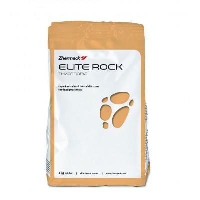Гипс Zhermack Elite Rock 4 класс 3кг серебристо-серый С410010