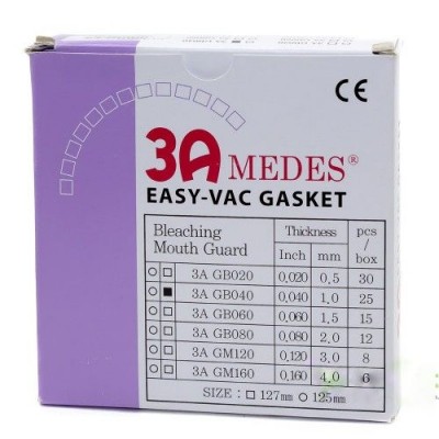 Пластины EV Gasket 3A MEDES, 080/2,0мм, 125х125мм, 12шт,