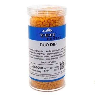 Воск Yeti DUO DIP погружной в гранулах , Цвет оранжевый. Упаковка 80 г.,
