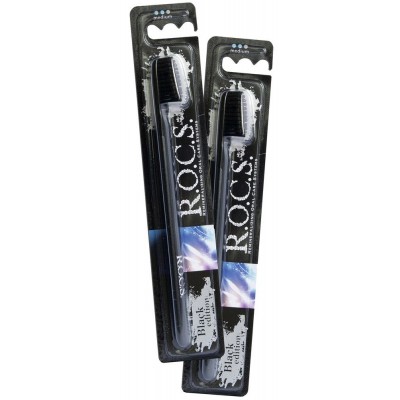 Зубная щётка R.O.C.S. Black Edition Классик средняя